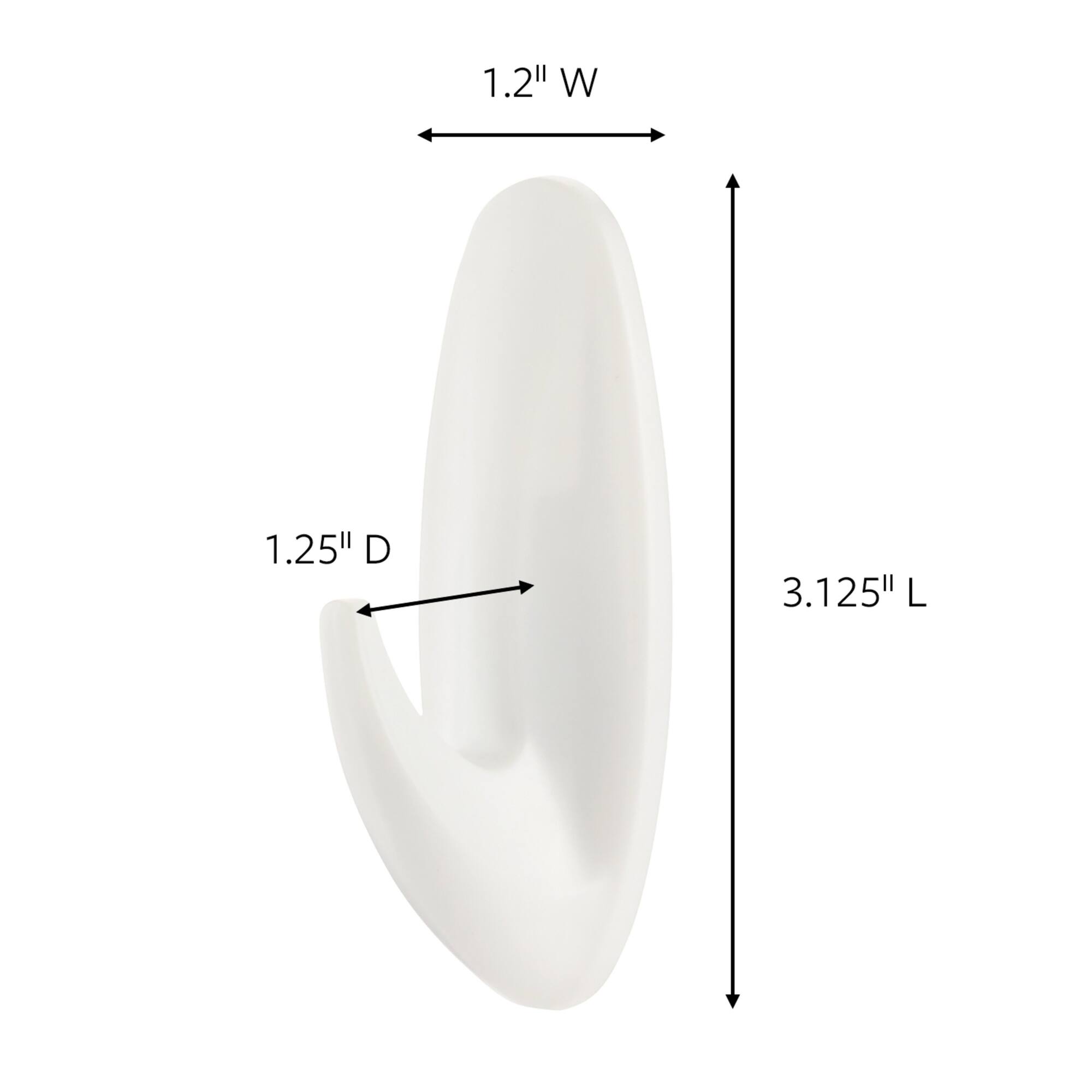 Command™ White Medium Designer Hooks Multi-Pack